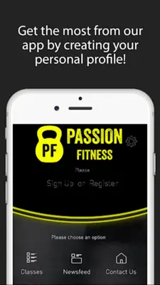 Passion Fitness android App screenshot 0